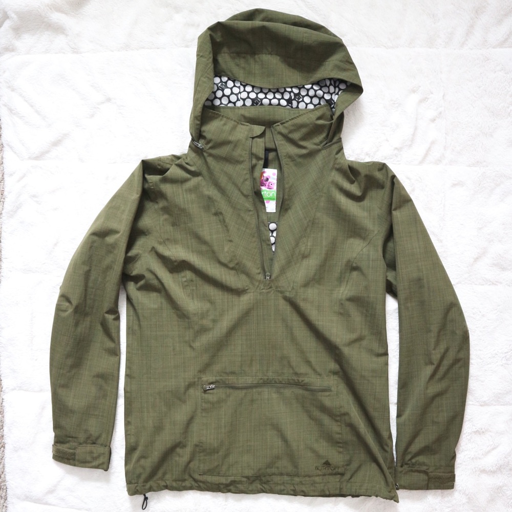 Burton Dryride Weatherproof HalfZip Jacket Size XL